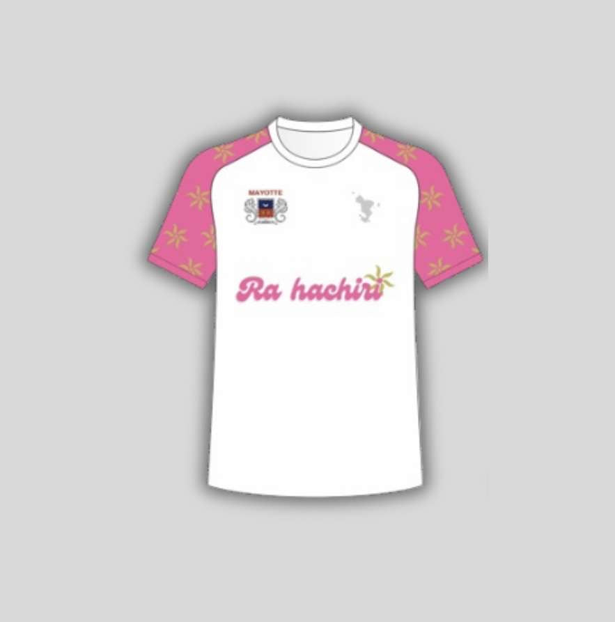 Maillot Mayotte rose-enfants