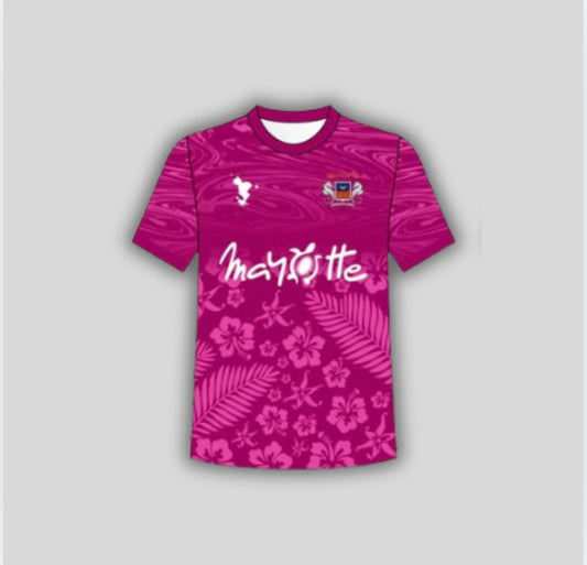 Maillot Mayotte rouge bordeaux