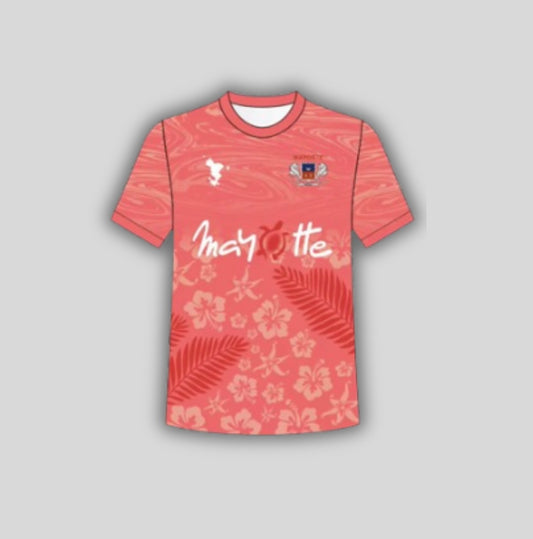 Maillot Mayotte orange émeraude