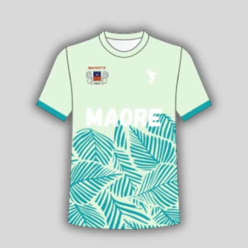 Maillot Mayotte -à motif palmier