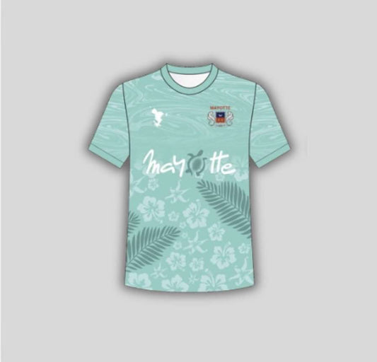 Maillot Mayotte vert menthe- enfants