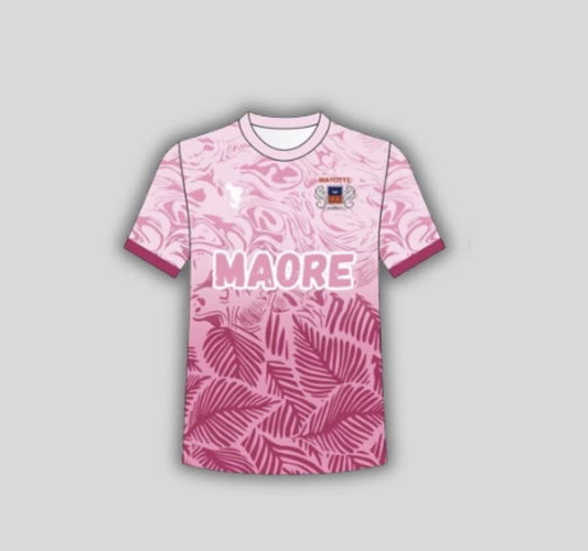 Maillot Mayotte rose - enfants