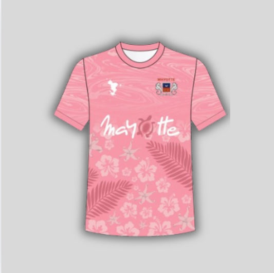 Maillot Mayotte rose-enfants