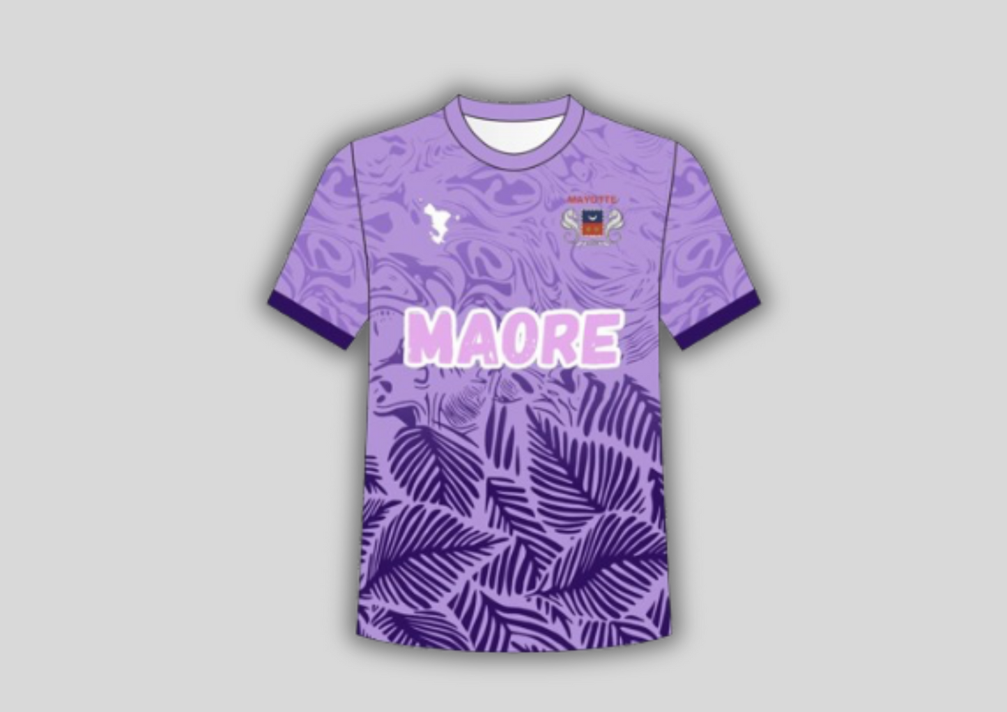 Maillot Mayotte -à motif palmier